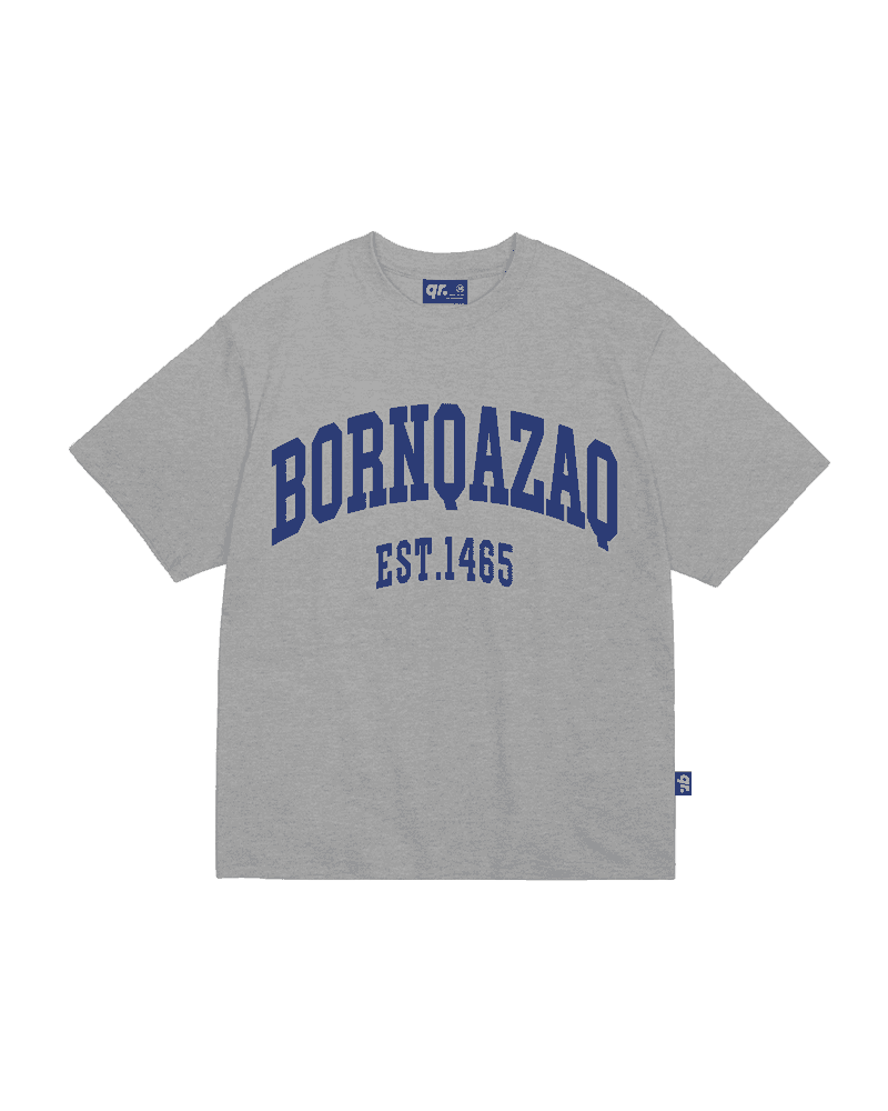 ФУТБОЛКА BORN QAZAQ СҰР МЕЛАНЖ