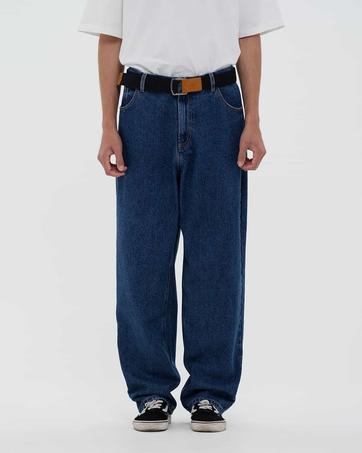 ДЖИНСЫ RELAXED ҚОЮ КӨК