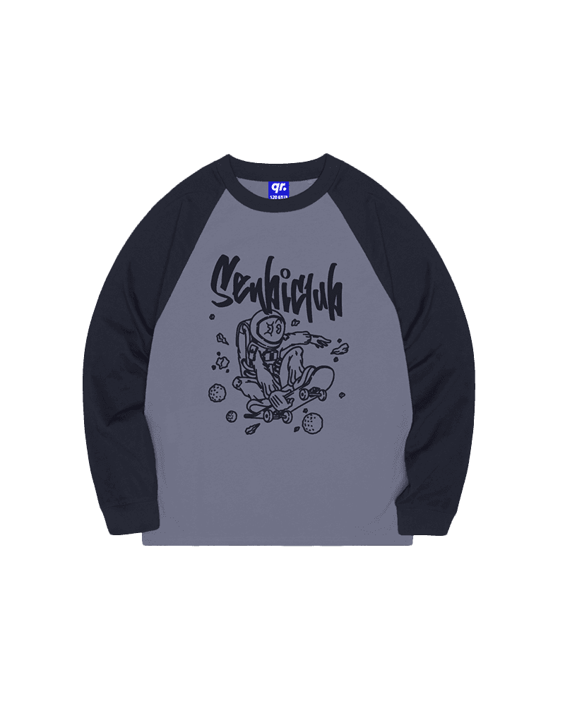 ДЕТСКАЯ LS ФУТБОЛКА 2COLOR SPACE СЕРАЯ