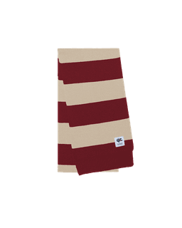 ШАРФ STRIPED КРАСНО-БЕЖЕВЫЙ